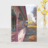 Herbstlichter auf der Hütte - Martha's Vineyard Karte (Gelbe Blume)