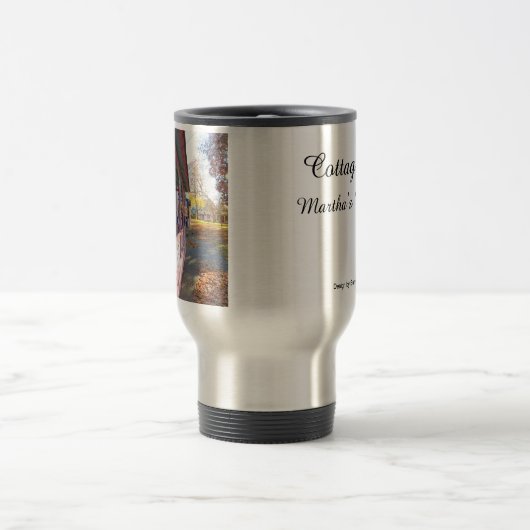 Herbstlichter auf der Hütte - Martha's Vineyard Reisebecher (Mittel)