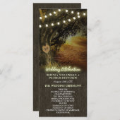 Herbstlichter Hochzeitsfeierprogramme Programm (Vorne/Hinten)