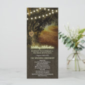 Herbstlichter Hochzeitsfeierprogramme Programm (Stehend Vorderseite)