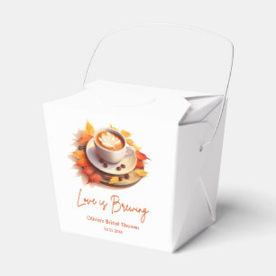 Herbstliebe Brautparty - Kaffee  Geschenkschachtel