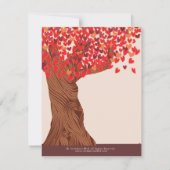 Herbstliebe Romantische Eiche Termin merken Save The Date (Rückseite)