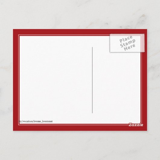 Herbstliebenvögel Postkarte (Rückseite)