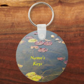 Herbstlilypads Schlüsselanhänger (Vorderseite)