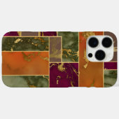 Herbstluxus | Geometrisches Gold Jewel Tone Marmor Case-Mate iPhone Hülle (Rückseite (Horizontal))