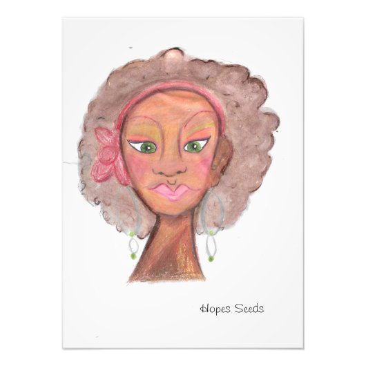 Herbstmädchen Fotodruck (Vorne)