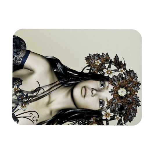 Herbstmädchen Magnet (Horizontal)