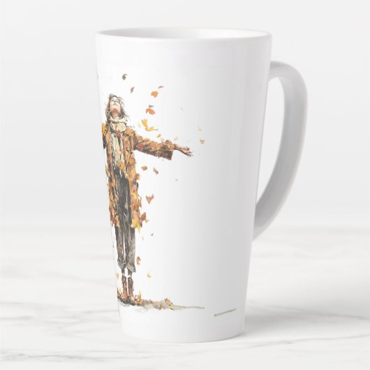 Herbstmädchen Milchtasse (Rechte Ecke)