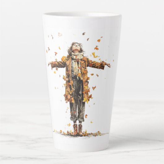 Herbstmädchen Milchtasse (Vorderseite)