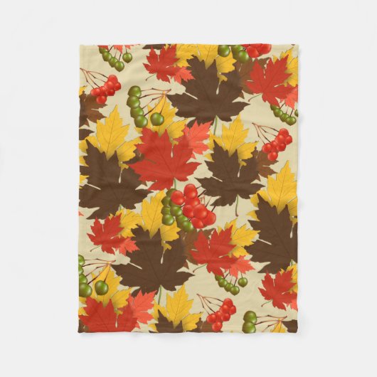 Herbstmagie Fleecedecke (Vorderseite)