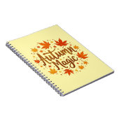 Herbstmagie Glitzer glühen Personalisiert Notizblock (Rechte Seite)