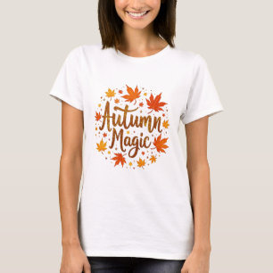 Herbstmagie-Glitzer T-Shirt
