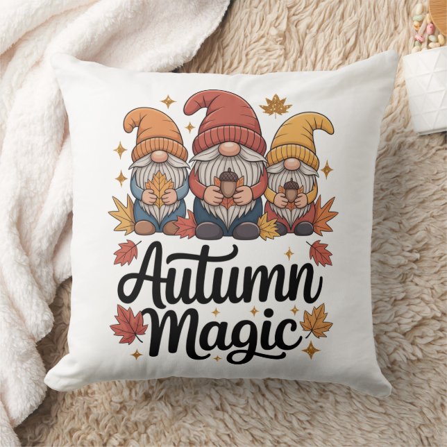 Herbstmagie Gnome Kissen (Decke)