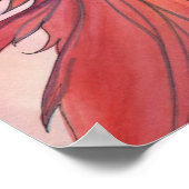 Herbstmagie Halloween Hexe und Katzenkunst Poster (Ecke)