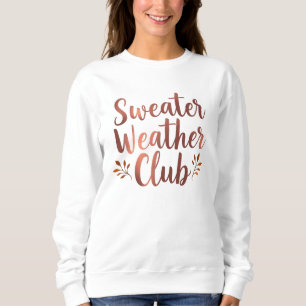 Herbstmagie Herbstblätter Saisonale Typografie Des Sweatshirt