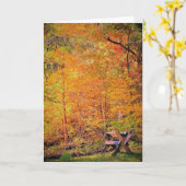 Herbstmagie Karte (Gelbe Blume)