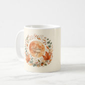 Herbstmagie Mond Botanischer Kaffeebecher Kaffeetasse (Vorderseite Links)