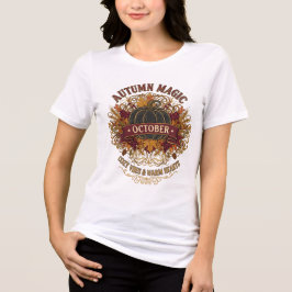 Herbstmagie Oktober T - Shirt - Gemütliche Farben