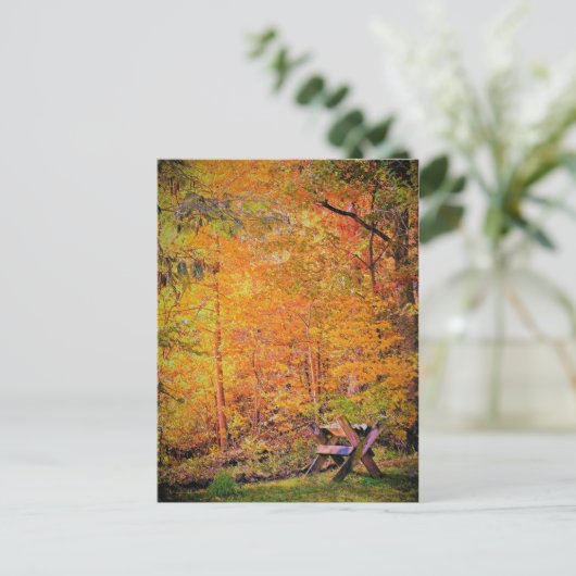 Herbstmagie Postkarte (Stehend Vorderseite)