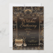 Herbstmagie Whimsical Fall Hexen Ansammlung Einladung (Vorderseite)