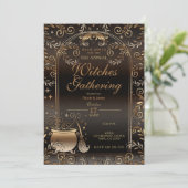 Herbstmagie Whimsical Fall Hexen Ansammlung Einladung (Stehend Vorderseite)