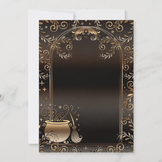 Herbstmagie Whimsical Fall Hexen Ansammlung Einladung (Rückseite)