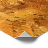 Herbstmagische Waldlandschaft Illustration Poster (Ecke)