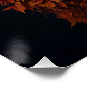 Herbstmajestät – Königlicher Löwe mit Herbstmähne Poster (Ecke)