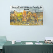 Herbstmalerei Aquarell 300 Banner (Messeveranstaltung)