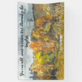 Herbstmalerei Aquarell 300 Banner (Vertikal)