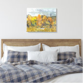 Herbstmalerei Aquarell 300 Leinwanddruck (Insitu (Schlafzimmer))