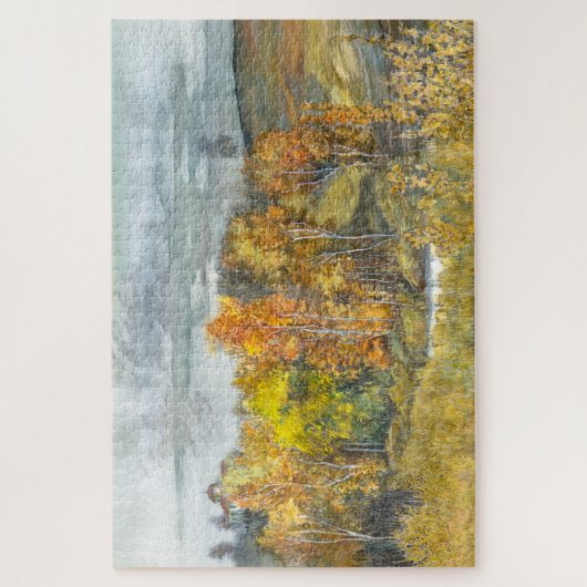 Herbstmalerei Aquarell 300 Puzzle (Vertikal)