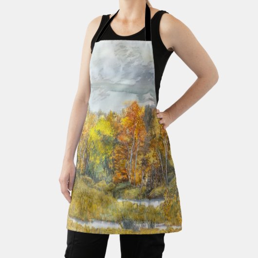 Herbstmalerei Aquarell 300 Schürze (InSitu)