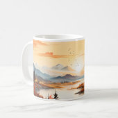 Herbstmalerei Kaffeetasse (Vorderseite Links)