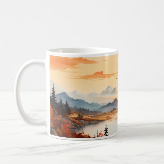 Herbstmalerei Kaffeetasse (Links)