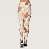 Herbstmapel verlasst Erntedank-Design Leggings (Rückseite)