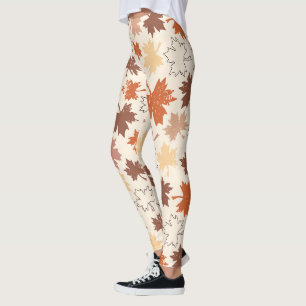 Herbstmapel verlasst Erntedank-Design Leggings