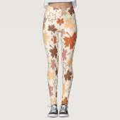 Herbstmapel verlasst Erntedank-Design Leggings (Vorderseite)