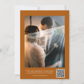 Herbstmapelleaf Foto Hochzeit Einladung (Rückseite)