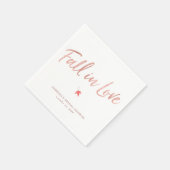 Herbstmapelleaf Rose Goldfall in Liebe Serviette (Ecke)