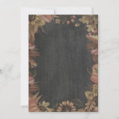 Herbstmapfel Gold Türkei Erntedank Abendessen Part Einladung (Rückseite)