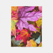Herbstmapfelbaum Blätter farbenfrohe Herbstlandsch Fleecedecke (Vorderseite)