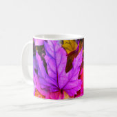 Herbstmapfelblättern farbenfrohe Herbstlandschaft Kaffeetasse (Vorderseite Links)