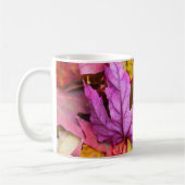 Herbstmapfelblättern farbenfrohe Herbstlandschaft Kaffeetasse (Links)