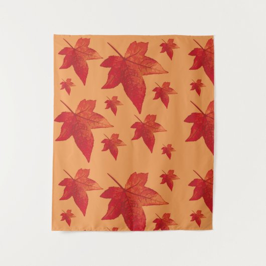 Herbstmapfelleaf Wandteppich (Vorderseite)