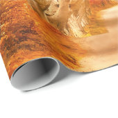 Herbstmapfelwald fällt Wälder Blätter Geschenkpapier (Rolleneckpunkt)