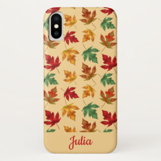 Herbstmapier Blätter mit individuelle Name Case-Mate iPhone Hülle