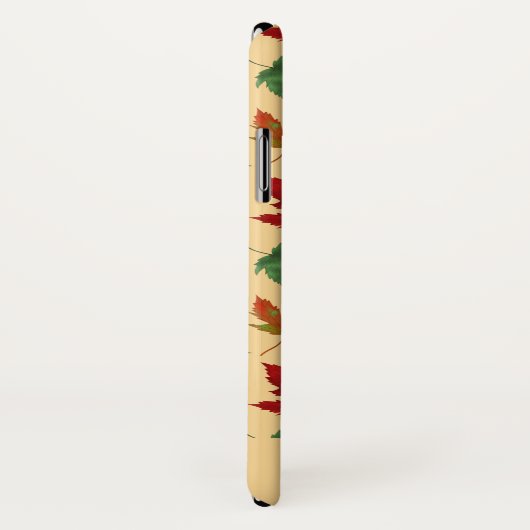 Herbstmapier Blätter mit individuelle Name Case-Mate iPhone Hülle (Hinten/Rechts)