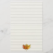 Herbstmaple-Blätter Aquarell Briefpapier (Vorderseite)