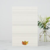 Herbstmaple-Blätter Aquarell Briefpapier (Stehend Vorderseite)